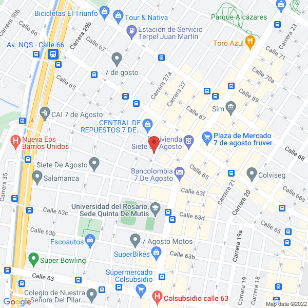 Mapa de Sincroeléctricos Usa Ltda.