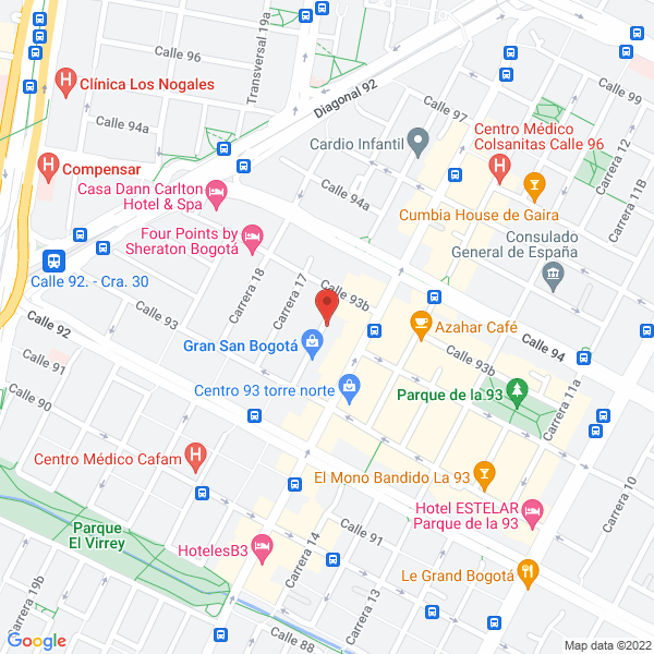 Mapa de Pinto Gómez Y Fonseca Arquitectos Ltda.