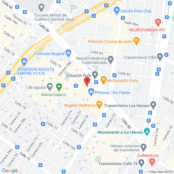 Mapa de Pinturas Guacamayo Ltda.