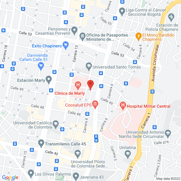 Mapa de Cooperativa Multiactiva De Profesionales Somec