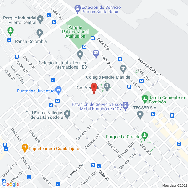 Mapa de Rojas Bautista Ingenieros Constructores Asociados S.A.