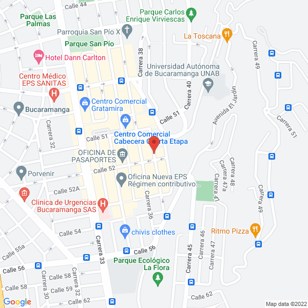 Map of Rojas Garrido Elsa Marina