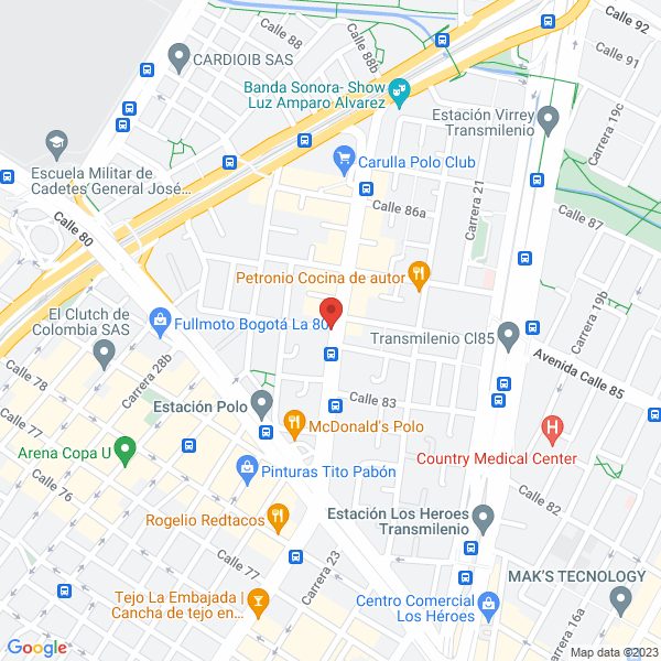 Mapa de Rojas Medina Jorge Enrique