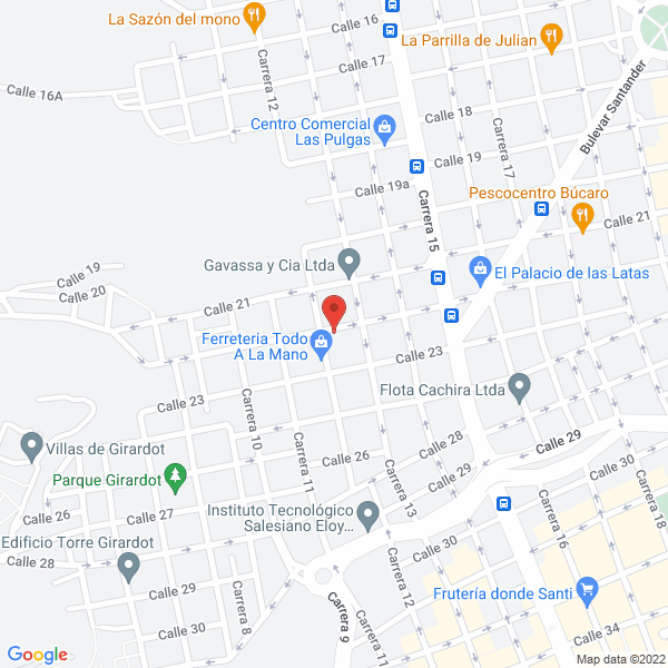 Map of Uniartes Ltda.