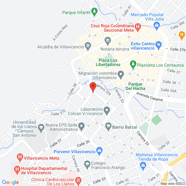 Map of Unidad Clínica San Ignacio Ltda
