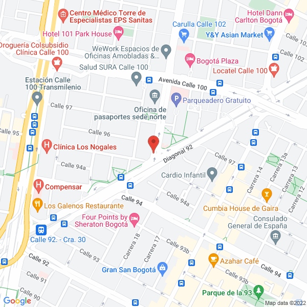 Mapa de Unidad Colombiana De Sofrología Preventiva