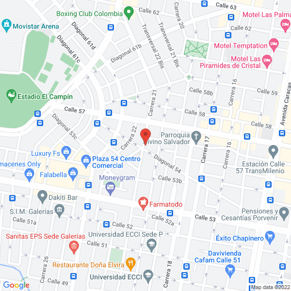Mapa de Unidad Médica Alternativa Ltda