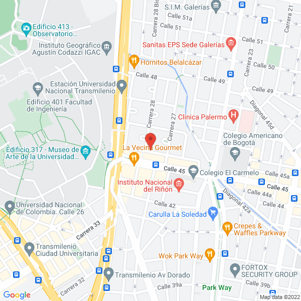 Mapa de Unidad Médica Ense