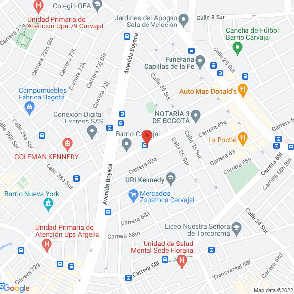 Mapa de Tecnoabrasivos S.A.S.