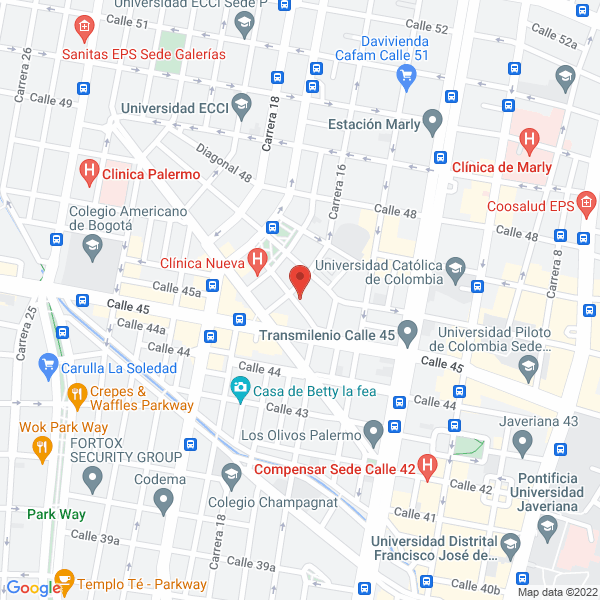 Mapa de Tecnología Y Logística Satelitrack