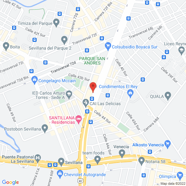 Mapa de Tecnosillas Palacios S.A.S.
