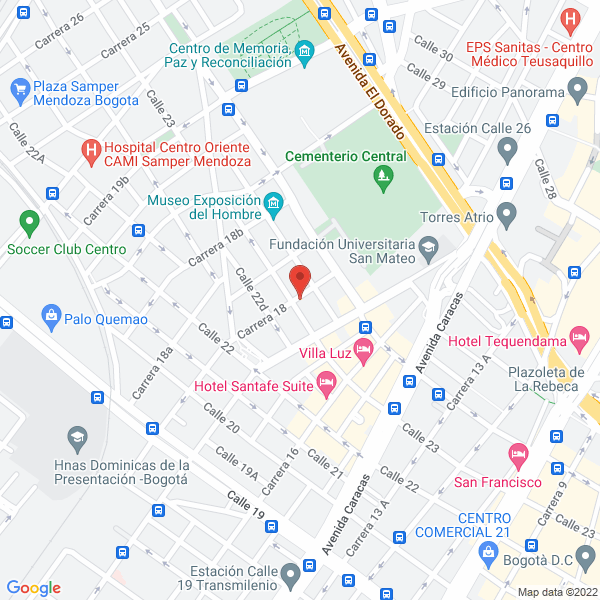 Mapa de Representaciones Orozco Ltda.