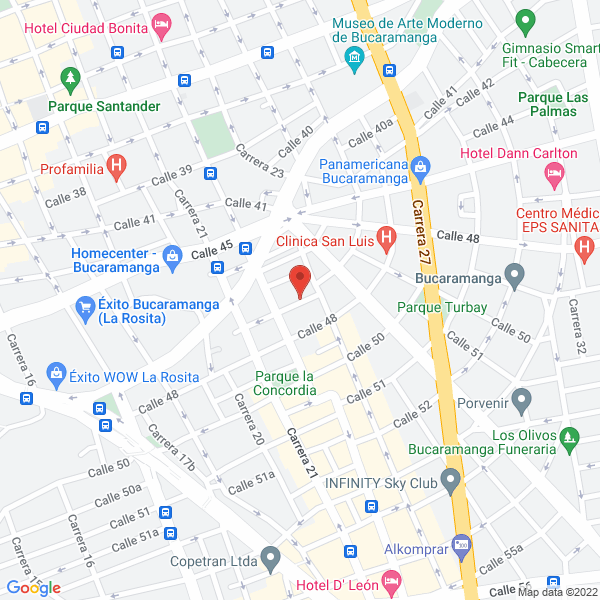Map of Representaciones Técnicas Arenas