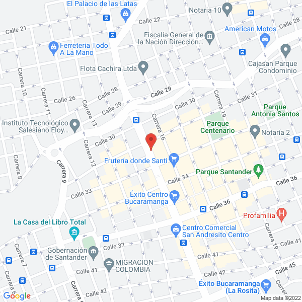 Map of Representaciones Y Distribuciones Nosotros Ltda.
