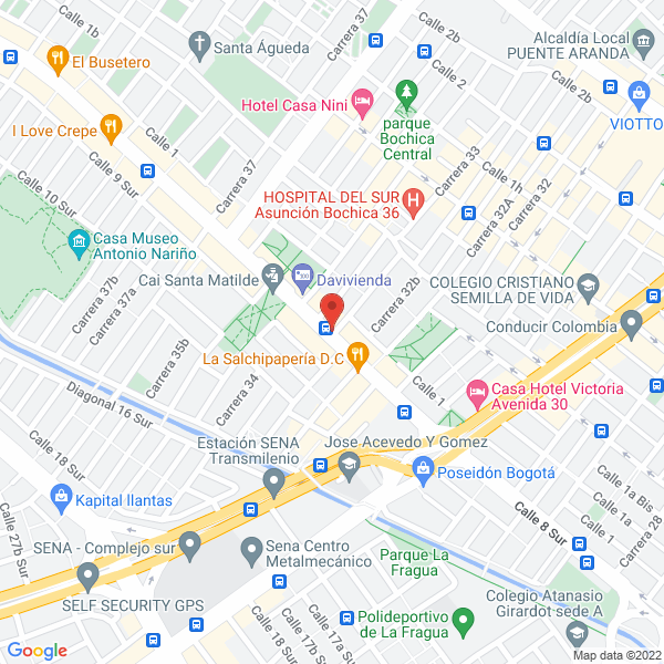 Mapa de Restaurante Brisas De Bucaramanga