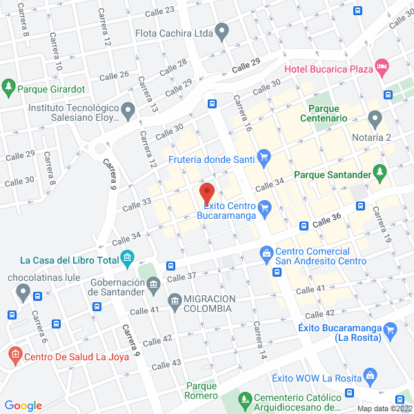 Map of Super Fiestas Piñatería Litografía