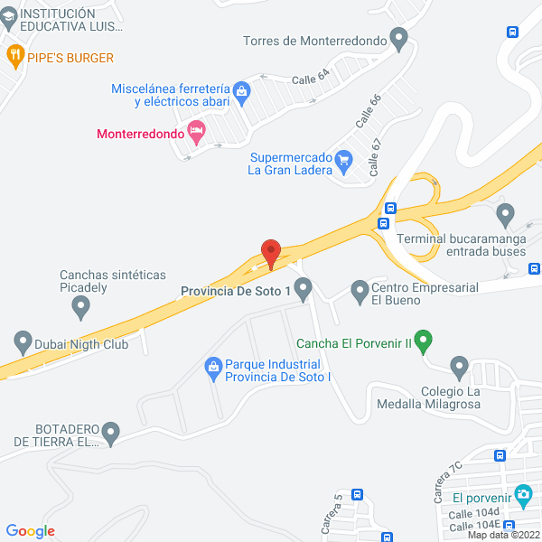 Map of Suramericana De Mármoles Y Granitos