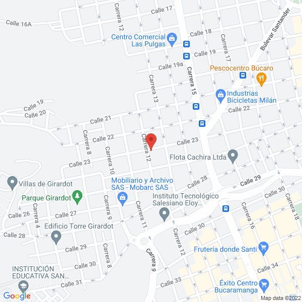 Map of Santandereana De Molduras