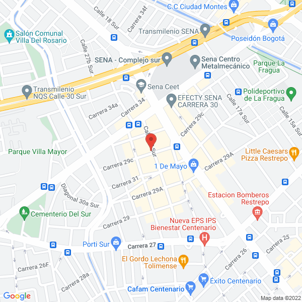 Mapa de Todo Diesel Bogotá