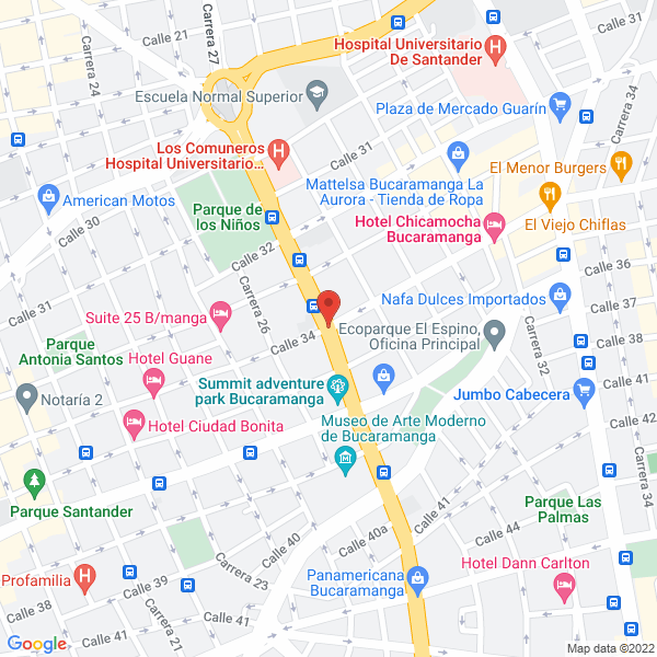 Map of Escuela De Formación Académica Gauss