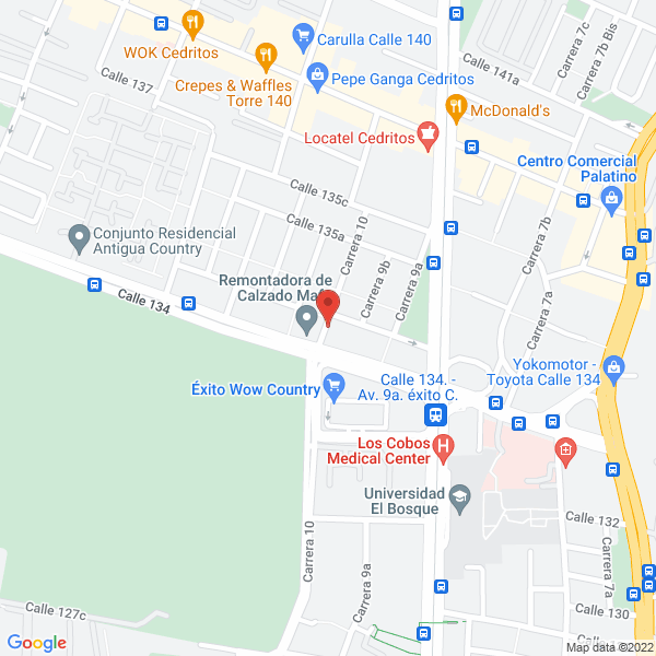 Mapa de Centro Psicológico Waleker