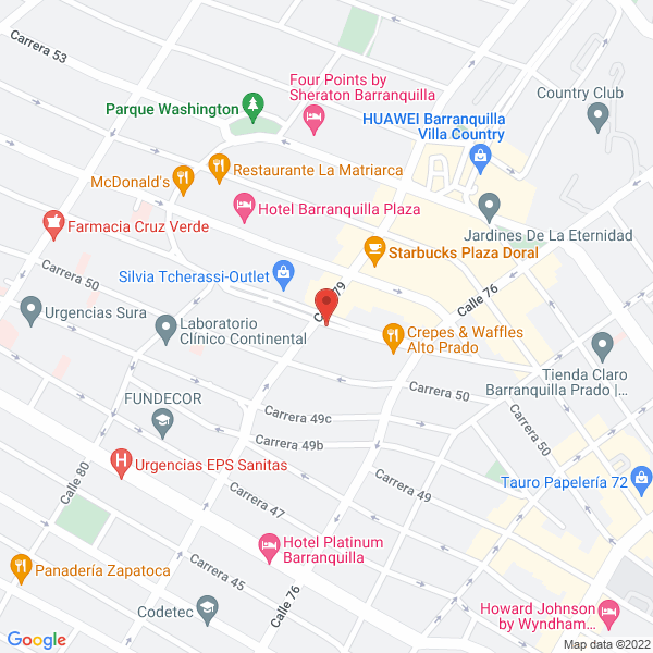 Map of Porras Navarro Abogados S.A.S.