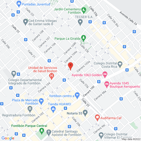 Mapa de Fontivelas S.A.S