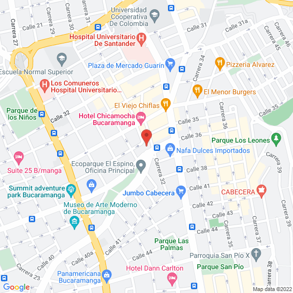 Map of Pretecor