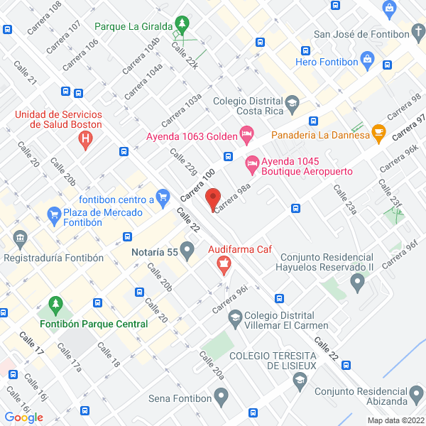 Mapa de Donata T-Fajas-T