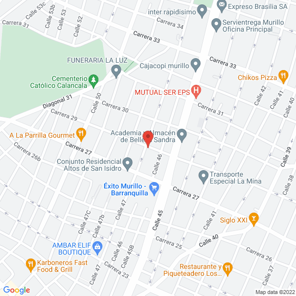 Map of Panadería Gloripan