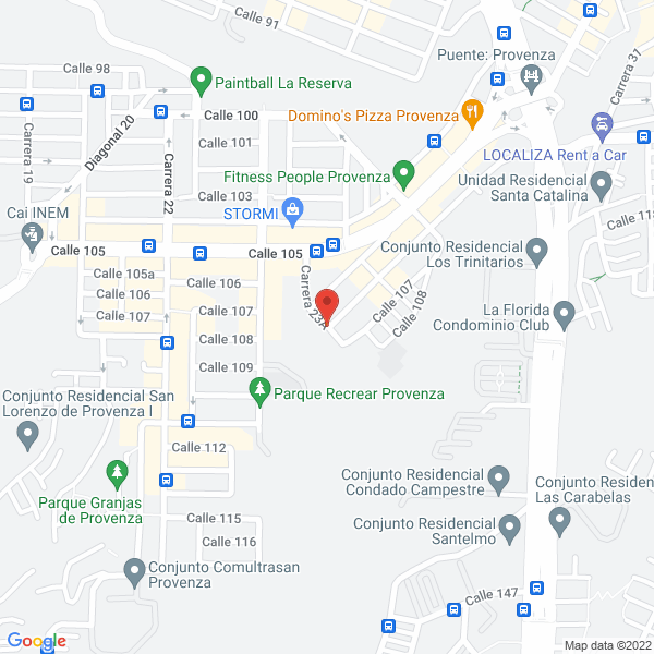 Map of Fundación Santo Angel