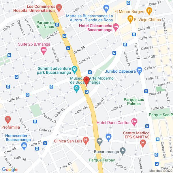 Map of Dr. Julio César Díaz Acosta