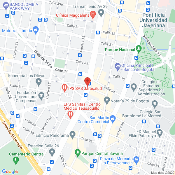 Mapa de Vacunar De Colombia