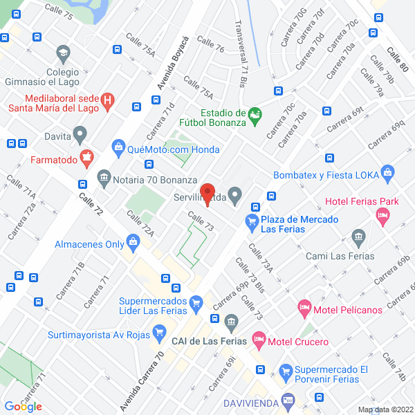 Mapa de Centro Gerontologico Manantial De Vida