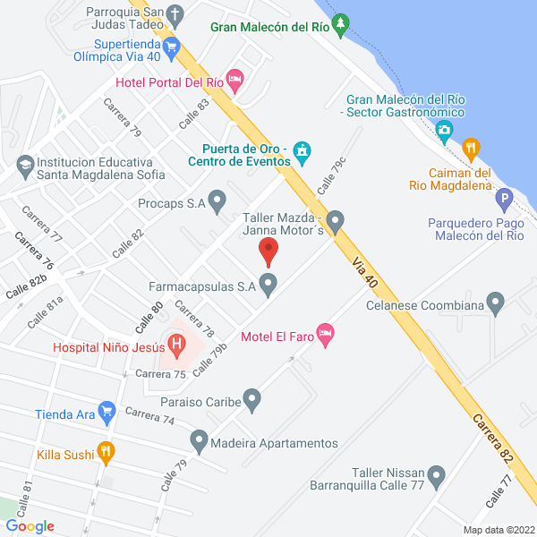 Map of Fundación De Recicladores Del Caribe Colombiano - Funda Rescatar