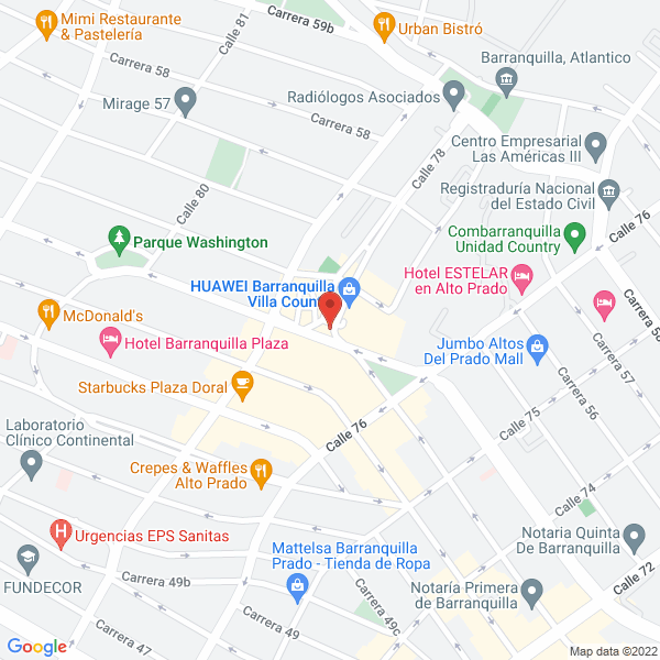 Map of Posada Cárcamo Abogados