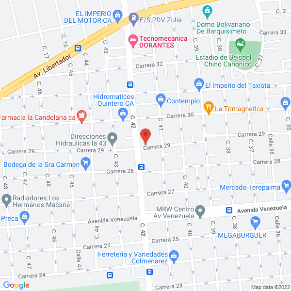 Mapa de Casa Roda Industrial C.A