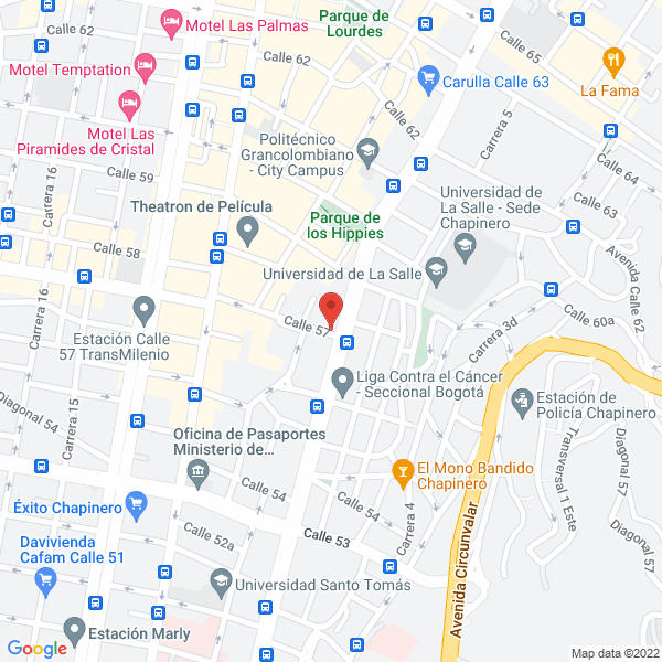 Mapa de Sastreria Eclesiastica Vidal Acosta