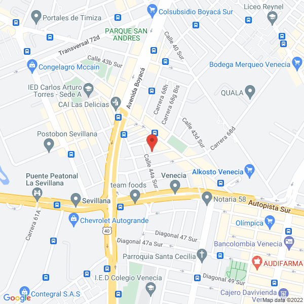 Mapa de Ambulancias Crisur Ltda.