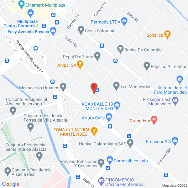 Mapa de Aseformas Papelería