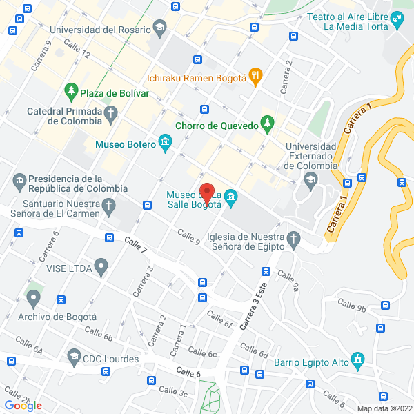 Mapa de Aparta-Estudios La Candelaria