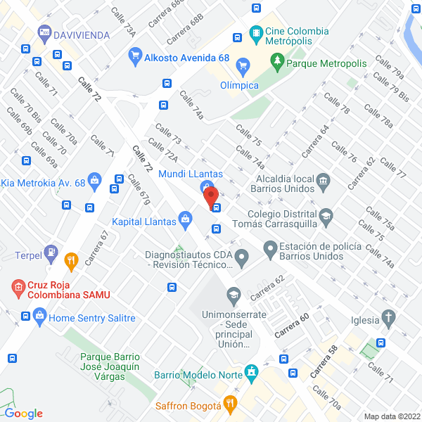 Mapa de Teralplas Ltda.