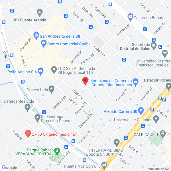 Mapa de Eléctricos Y Ferretería La 34 Ltda.