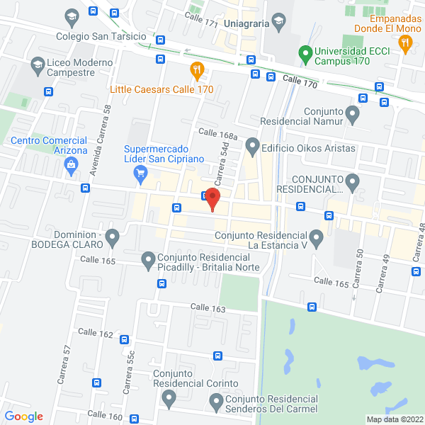 Mapa de Indumer Ltda.