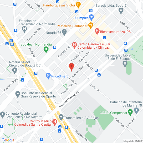 Mapa de Power & Lighting Systems S.A.S.