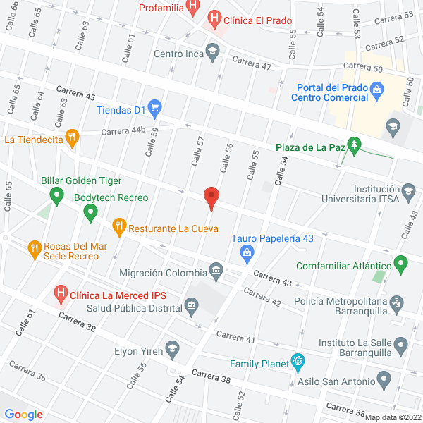 Map of Oxyquimicos S.A. E.S.P.