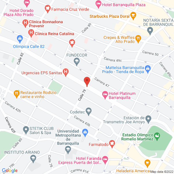 Map of Brand Equipos Del Caribe Ltda.