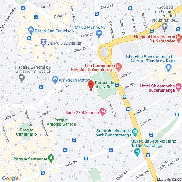 Map of Aquaoriente Ingenieria De Aguas Ltda.