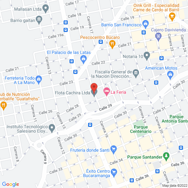 Map of Flota Cáchira Ltda.