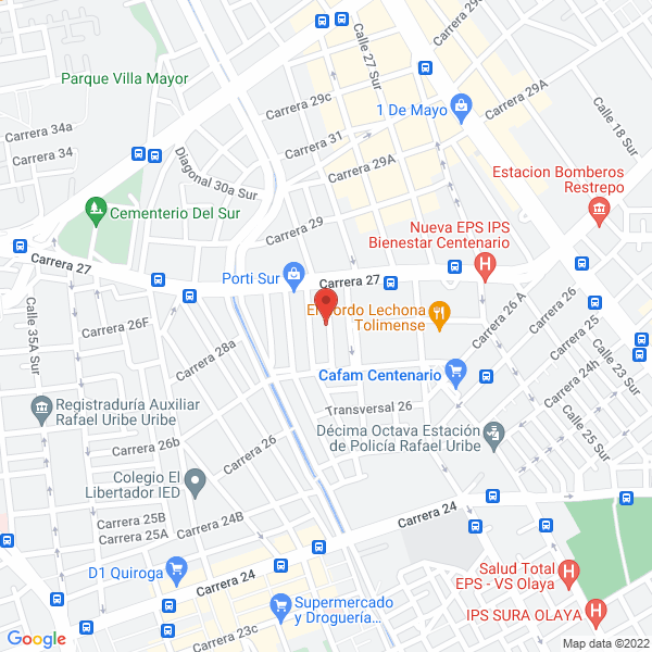 Mapa de Bielectron Ltda.